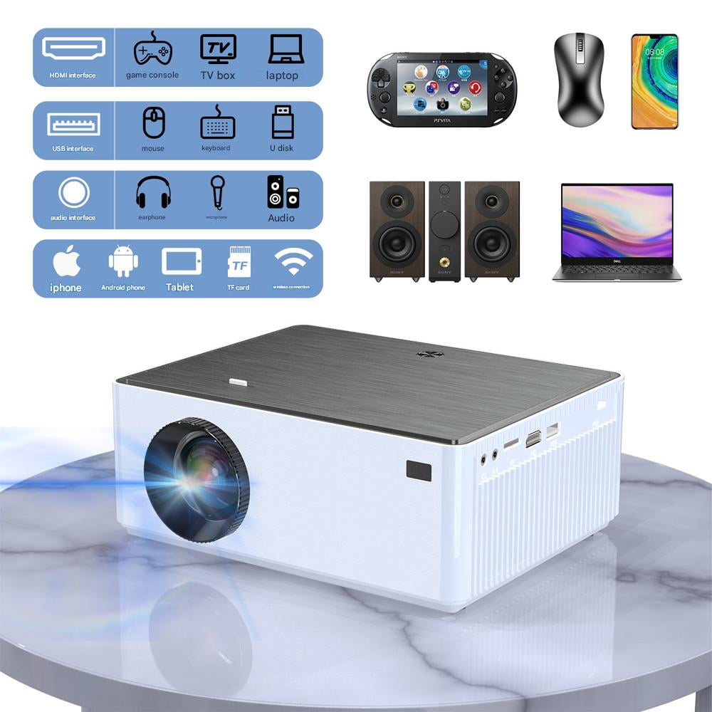 Projector with WiFi and Bluetooth,5G WiFi 16000L Native 1080P Video Projector, Portable Movie Projector,Compatible with TV Stick, Smartphone, Tablet, PC,HDMI,VGA,USB,AV