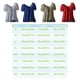 thumbnail image 4 of Qarigey Nomeni - Blusa de manga corta para mujer, talla grande, informal, con cuello en V, con lunares Prendas para la parte del cuerpo Blanco XL Qarigey AP001865-04, 4 of 6