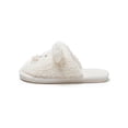 thumbnail image 3 of UKAP Ladies Lightweight Slip On Plush Slipper Indoor Anti-Slip Closed Toe Fuzzy Slippers White 8.5-9, 3 of 9