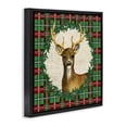 thumbnail image 3 of Stupell Industries Farmhouse Plaid Holiday Deer Black Floating Frame Canvas Art, 18 x 18, by Paul Brent, 3 of 8