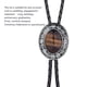 thumbnail image 2 of Bolo Tie para hombres Lazos occidentales con cuero de PU Cordón de cuero Piedra colgante Collar Collar de hombre Corbatas de San Valentín Decoraciones Decoraciones Adornos Tiger Ojo Piedra seitruly  AP004543-03, 2 of 6