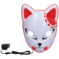 thumbnail image 3 of Máscara LED De Halloween, Fácil De Usar, Amplia Gama Práctica, Máscara Luminosa Para Carnaval De Vacaciones Para Accesorios De Halloween Cergrey C, 3 of 8
