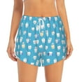thumbnail image 2 of Gaeub Cute Healthy Teeth Print Women's Athletic Shorts,High Waisted Running Shorts,Pocket Sporty Short,Gym Elastic Workout Shorts-Small, 2 of 7