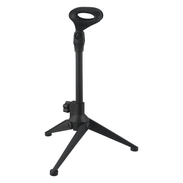 Mosiee Support de Microphone Réglable Trépied de Bureau Support de Table Clip Support de Microphone Triangle de Bureau pour Conférences