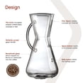 thumbnail image 3 of Cafetera de vidrio verteble Chemex - Serie Mango de vidrio - 3 tazas - Empaque exclusivo, 3 of 5