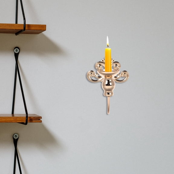 Raindrops Golden Iron Wall Candle Holder for Christmas Decorative Accent