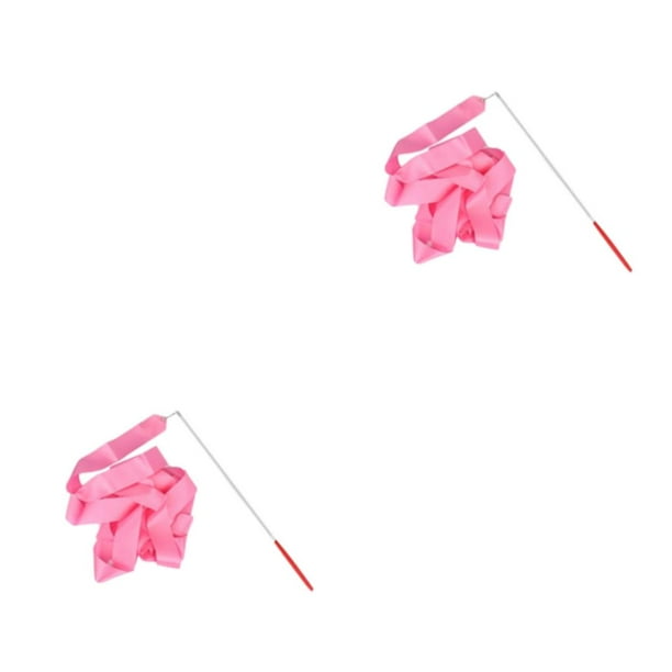 Advancent Varitas de cinta de 2 metros, rellenos de golosinas para entrenamiento, serpentinas de gimnasia para Rosa 2Conjunto