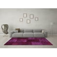 thumbnail image 3 of Ahgly Company Indoor Rectangle Patchwork Purple Transitional Area Rugs, 5' x 8', 3 of 4
