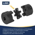 thumbnail image 4 of 5/8 " to 5/8" L095 Flexible 3-Piece L-Jaw Coupling Coupler Set & Buna-N NBR Rubber Spider for Log Splitter Hybrid Equipment, 4 of 5