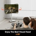 thumbnail image 3 of FITUEYES Rolling TV Stand with Wheels up to 70 inch TVs with Power Outlet,White, 3 of 9