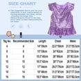 thumbnail image 7 of iiniim Kids Girls Mermaid Outfits Short Flutter Sleeves Sparkly Sequins Top for Halloween Carnival Theme Party Pink 12, 7 of 7