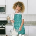 thumbnail image 4 of Math Equations Science Tools Green Pattern Kids Aprons for Girls and Boys,Adjustable Neck Strap Toddler Aprons for Kids Cooking Baking, 4 of 6