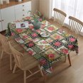 thumbnail image 2 of Pioneer Flower Floral Print Pattern Rectangle Tablecloth 60"x84", Waterproof Polyester Table Cloth, Wipeable Spillproof for Dining Camping Indoor Outdoor, 2 of 5