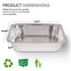 thumbnail image 2 of Sartenes de aluminio Stock Your Home, 9 x 13 (paquete de 20) desechables, 2 of 8