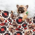 thumbnail image 3 of Naloa record lips Skull Dog Blanket, 3 Sizes Cat Blanket for Indoor Cats Large Medium Small Dog Gifts-Large, 3 of 8