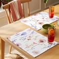 thumbnail image 4 of Spring Watercolor Placemats Set of 1, Wildflower Pink Purple Flowers Non-Slip Place Mats Washable Table Mats for Kitchen Dining Table Decorations Indoor/Outdoor, 4 of 9