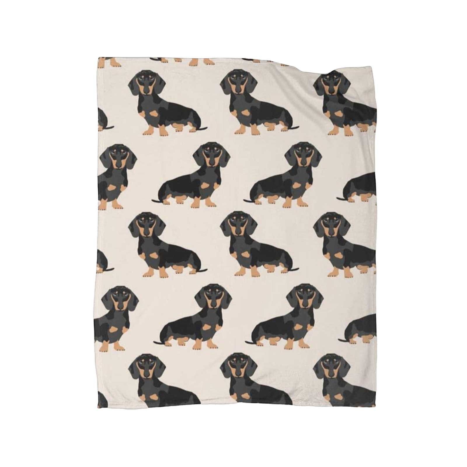 Baocc blanket Cute Dachshunds Blanket Gift For Kids Adults Cartoon
