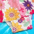 thumbnail image 7 of Ccpelsie Girl's Swimwear Kids Floral Print Halter Triangle Bikini Set Cute Swimsuits with Cover Up Beach Skirt(Red,3-4 Years), 7 of 7