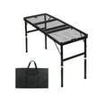 thumbnail image 5 of yotijay Folding Grill Table Adjustable Versatile Portable Metal Folding Picnic Table for M, 5 of 9