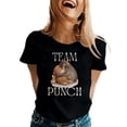 thumbnail image 4 of Panchi Kun Holding Plush Toy Punch Monkey Team T-Shirt - Baby Macaque Monkey Punch T-Shirt, 4 of 5