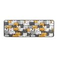 thumbnail image 6 of Ryvnso Cute Doodle Cats Hallway Runner Rugs Floor Carpet Non Slip Entryway Mat 2' x 6', 6 of 7