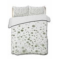 thumbnail image 2 of Quilts Twin Size, Sage Green Polka Dot Soft Comforter Bedding Set for Bed, Modern Art Abstract Watercolor Dot Lightweight Quilted Bedspread with Pillow Cover(2 Pieces) for All Season, 68x86 Inch, 2 of 6
