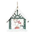 thumbnail image 2 of Fiudx Liquidación De Navidad Navidad Muñeco De Nieve Pintado Colgante De Madera Decoraciones Para Árboles De Navidad Accesorios De Cabaña De Troncos, 2 of 3