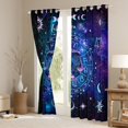 thumbnail image 3 of Castle Fairy Psychedelic Constellations Blackout Curtains Set of 2 (52x84 Each) for Teens,Galaxy Universe Window Curtains,Exotic Style Curtains and Drapes,Lightweight Room Decor, 3 of 6