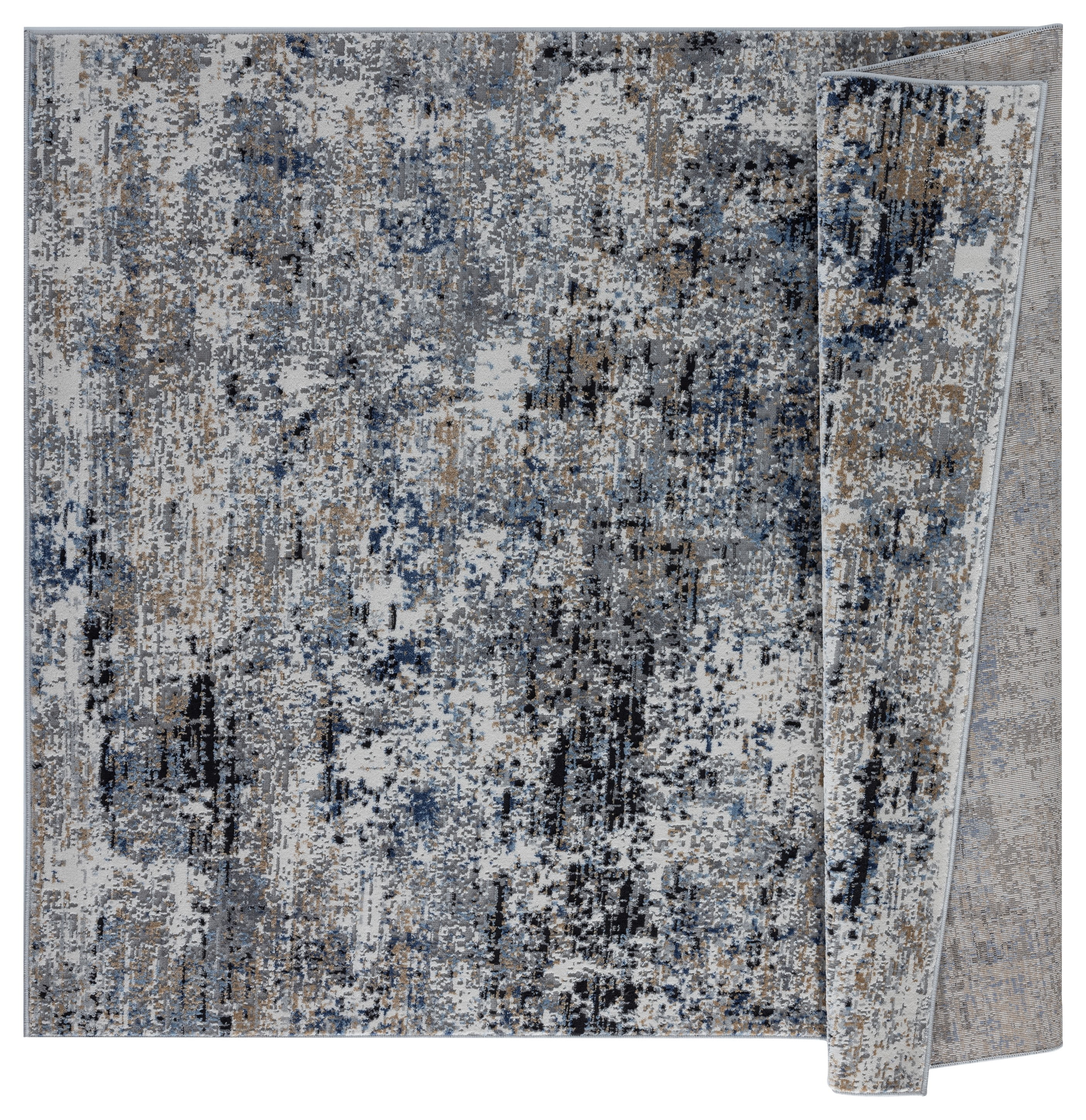 United Weavers Hyperion Enceladus Transitional Abstract Area Rug, Blue, 5'3" x 7'2"