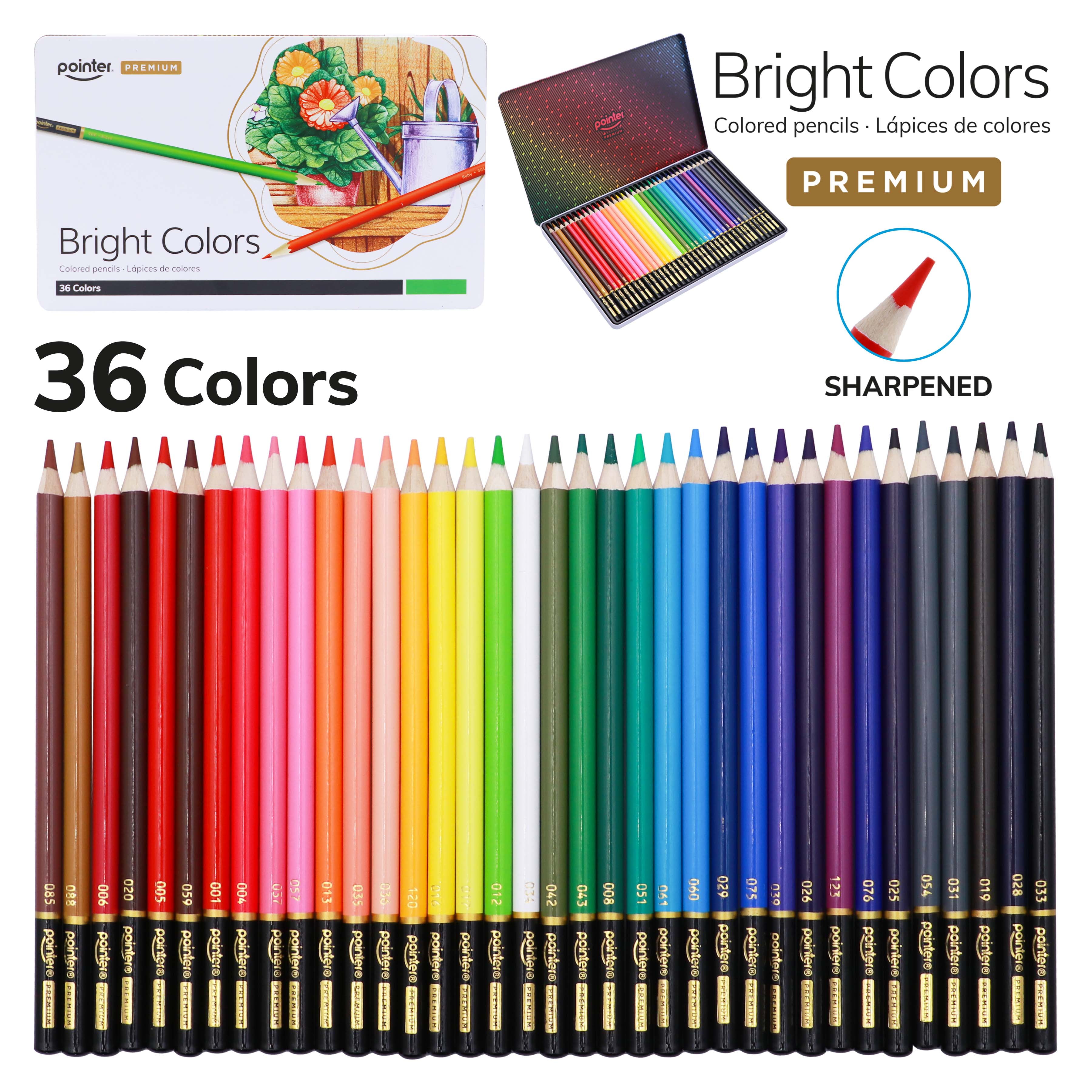 Pointer PREMIUM Colored Pencils 36 Count