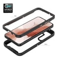 thumbnail image 3 of Tough Fusion-x Clear Rugged Tpu Bumper With Hard Pc Clear Back Shockproof For Samsung Galaxy S23 - Black, 3 of 7