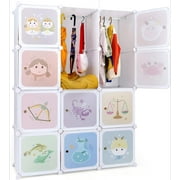 Wardrobe, Closet Portable Baby Dresser Cute for Bedroom Nursery Armoire