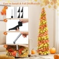 thumbnail image 3 of Fall Tree Home Decor Pop Up Tree with Lights & Timer & Modes Collapsible Tinsel Pencil Tree for Autumn Harvest Porch Thanksgiving Party Decorations Maple Leaves, 3 of 6