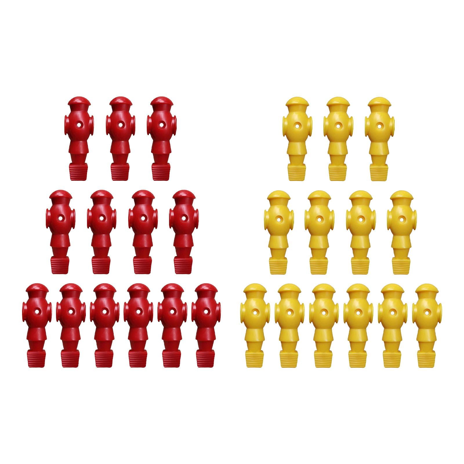 harayaa 26Pcs Table Soccer Men Player Football Player Birthday Indoor Table Game Toy Red Yellow