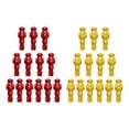 thumbnail image 4 of Colaxi 26Pcs Table Soccer Men Player, Foosball Players Replacement, Lightweight Table Foosball Player Replacement Man, for Game Room Red Yellow, 4 of 8