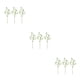 thumbnail image 2 of Inteprter 3x Tallos Verdes Falsos Púrpuras De Bajo Mantenimiento Para Decoración Del Hogar Fácil De Limpiar Ecológico Verde Elegante Type1 NO1, 2 of 6