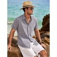 thumbnail image 5 of Coshow Mens Button Down Dress Shirts Business Casual Long Sleeve Wrinkle Free Blouses, 5 of 8