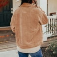 thumbnail image 5 of Women's Casual Lapel Loose Button Down Long Sleeve Corduroy Jacket with Pockets, 5 of 8