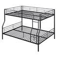 thumbnail image 6 of Full XL Over Queen Bunk Beds for Adults,Heavy-Duty Metal Bunk Bed Frame with Non-Slip Ladder and Safety Full-Length Guardrails for Kids Teens Adults,Space-Saving,Black, 6 of 11