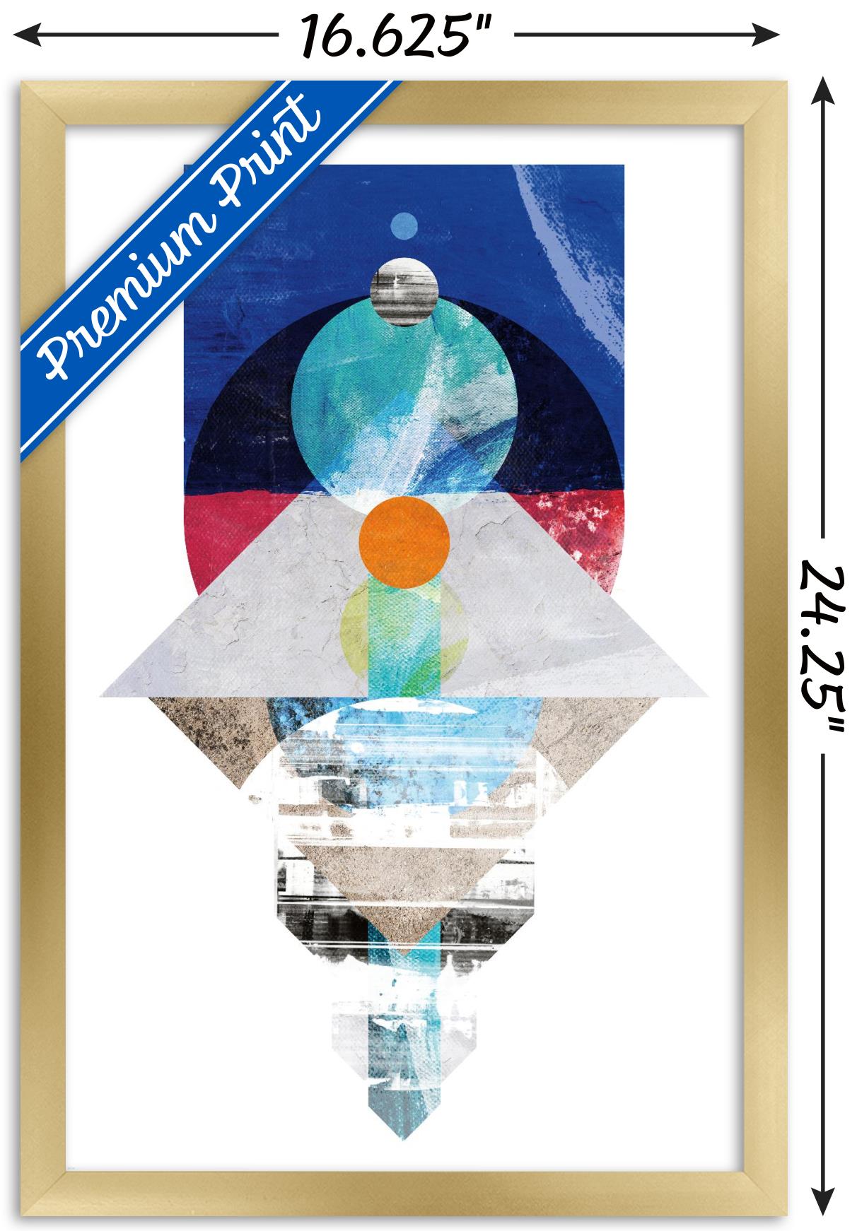 Urban - Shapes Wall Poster, 14.725" x 22.375", Framed