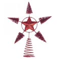 thumbnail image 2 of Adorno Navideño De Adorno Navideño Clásico, Estrella, árbol De Navidad, 25 X 20 Cm rojo, 2 of 8