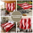 thumbnail image 6 of Red Striped Tapestry for Bedroom Wall Hanging Tapestry, Modern Gradient Geometric Ripple Stripes Ceiling Backdrop Tapestries Poster Blanket Wall Decor for Teens Room Living Room Dorm 51" x 59", 6 of 8