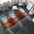 thumbnail image 3 of Area Rugs For Living Room Decor - Serene Autumn Forest Path Anti Slip Throw Washable Rugs 3x5 For Bedroom, Soft Indoor Carpet For Bedroom Living Room 60x39In, 3 of 5
