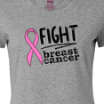 thumbnail image 4 of Inktastic Fight Breast Cancer Pink Ribbon Women's T-Shirt, 4 of 5