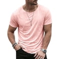 thumbnail image 2 of Cmfcve Crew Neck T Shirt for Men Casual Short Sleeve Tee Soft Comfortable Solid Color Basic Summer Tops, 2 of 7