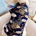 thumbnail image 5 of Spdoo New Year Dog Clothes Costume Cat Cheongsam Pet Apparel Clothes Vest of The Tang Dynasty Christmas Coat for Cats Teddy Bichon Small Medium Dogs, 5 of 7
