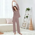 thumbnail image 5 of joogoo Pajamas Set for Women Red Black Christmas Stripes Long Sleeve Pjs Loungewear XL, 5 of 7