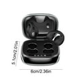 thumbnail image 3 of Bluetooth Bone Conduction Earpieces Clip On With LED Display 36 Hour Battery Life IPX6 Water Resistant For Music Calls, 3 of 6
