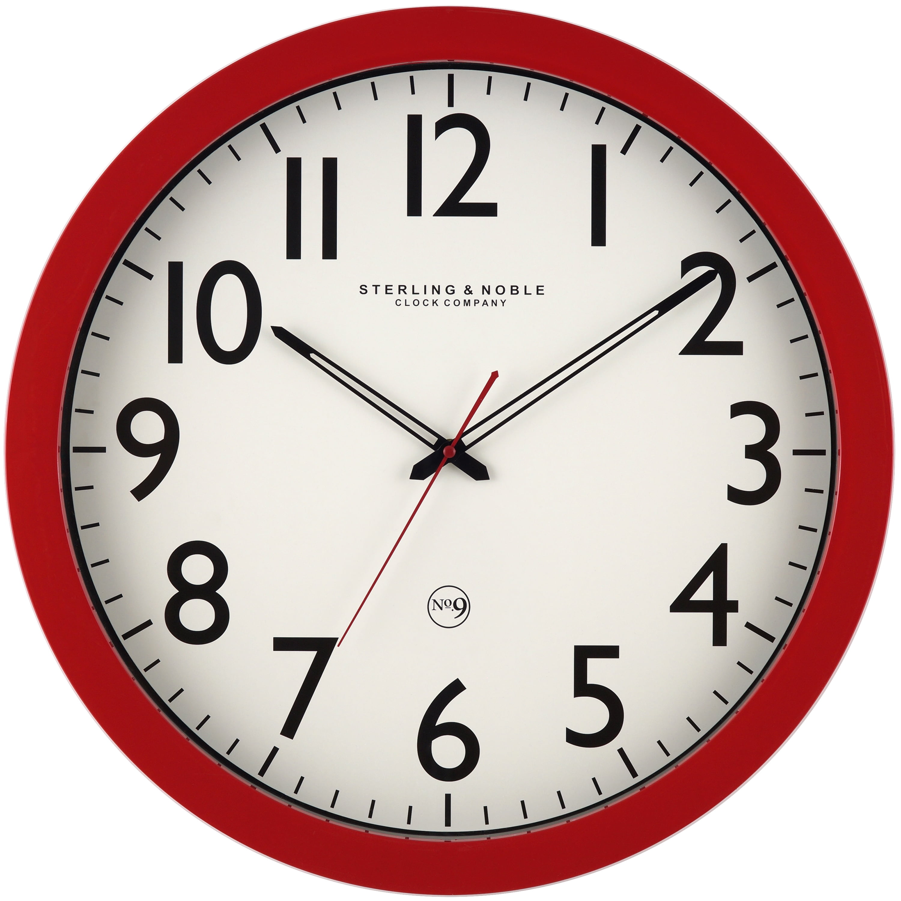 Mainstays 20" Red Colored Wall Clock - Walmart.com
