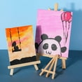 thumbnail image 2 of 10Pieces Wood Desk Tabletop Easel Wood Card Paper Drawing Picture Stand Holder 18x30CM, 2 of 8